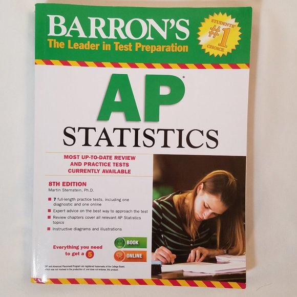 Barron's Other - Barron's AP Statistics test prep like new